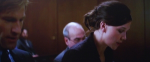 The Dark Knight: Harvey Dent (Aaron Eckhart) et Rachel Dawes (Maggie Gyllenhaal)